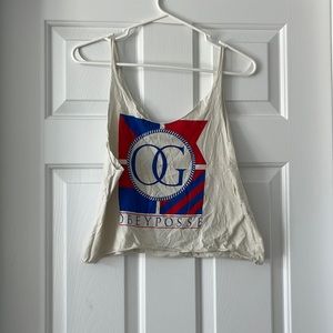 White Obey Graphic Tank